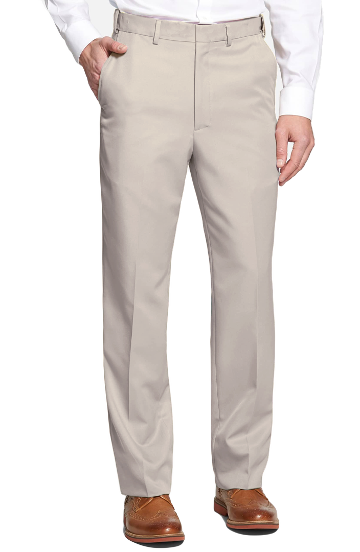 Stone | Prime Poplin | Flat Front | Regent
