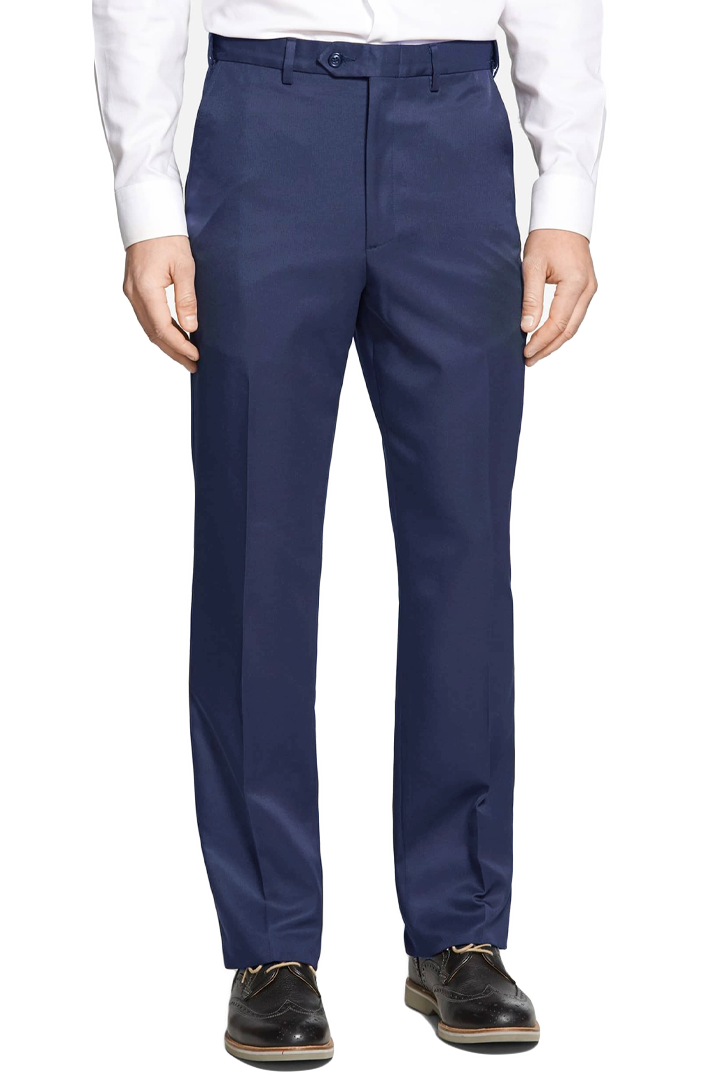 Navy | Prime Poplin Self Sizer | Flat Front | Self Sizer