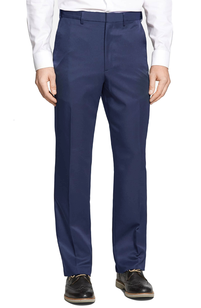 Navy | Prime Poplin | Flat Front | Regent