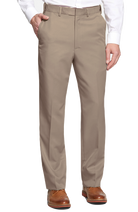 Dark Khaki | Prime Poplin | Flat Front | Regent